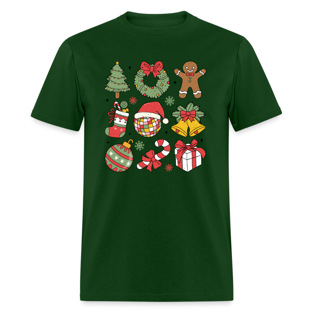 Christmas Holiday Season T-Shirt - forest green