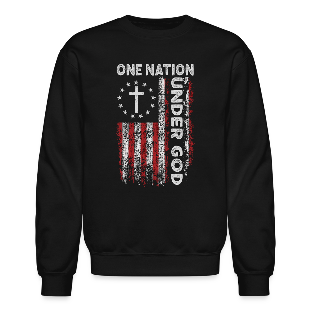 One Nation Under God Sweatshirt - black