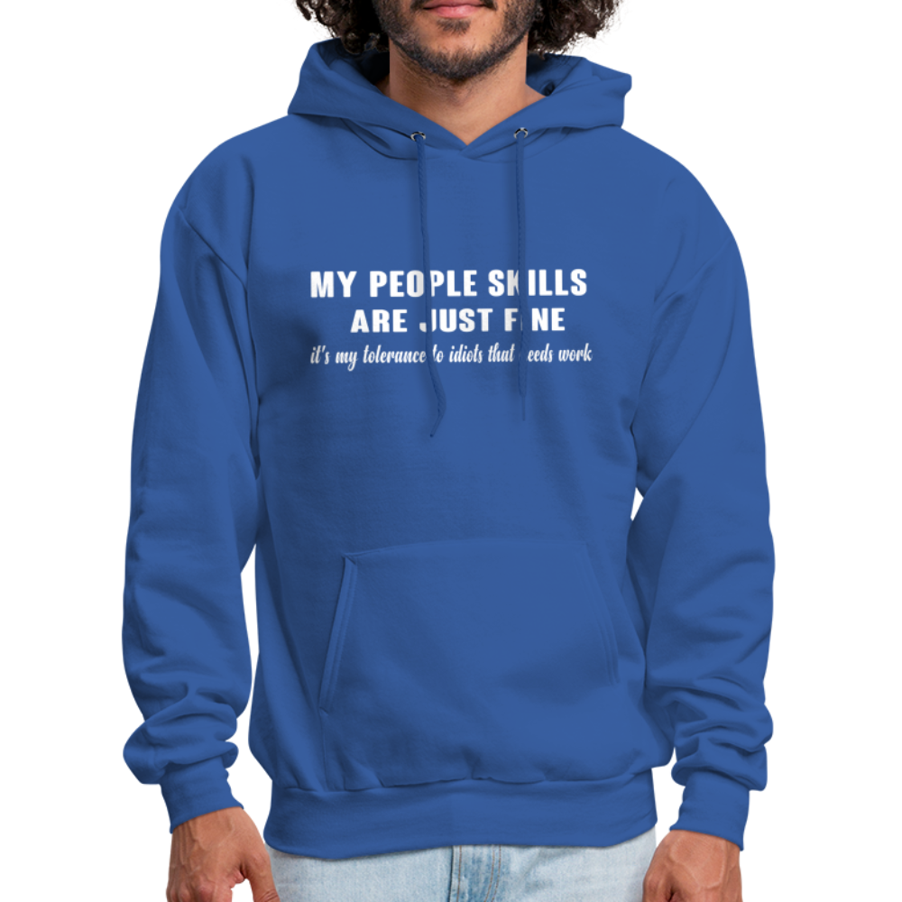 It's My Tolerance To Idiots That Needs Work Hoodie - royal blue