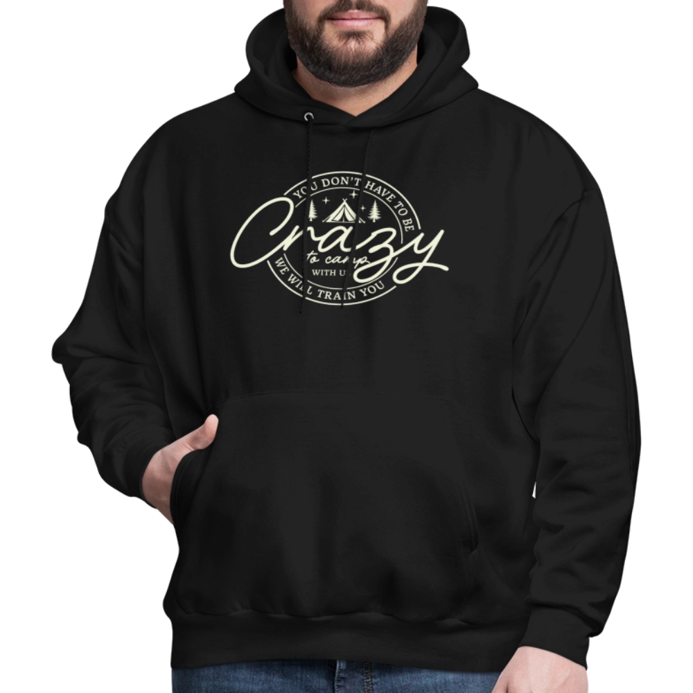 Crazy Camping Hoodie - black