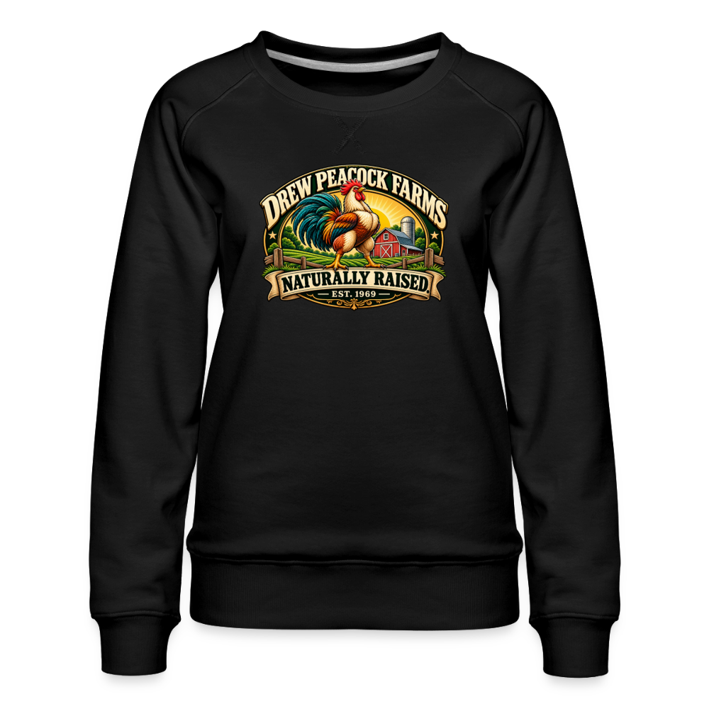 Drew Peacock Farms Women's Premium Sweatshirt - black