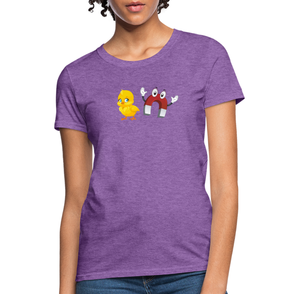 Chick Magnet Women's Contoured T-Shirt - Color: purple heather