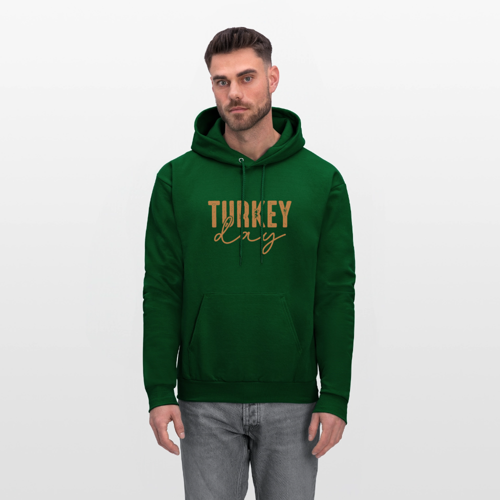 Turkey Day (Thanksgiving) Hoodie - forest green