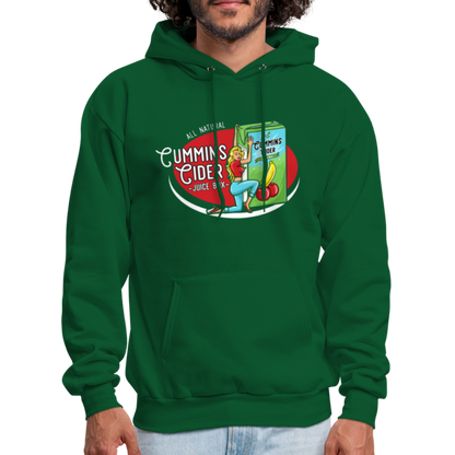 Cummins Cider Juice Box (Adult Sexual Humor) Hoodie - forest green