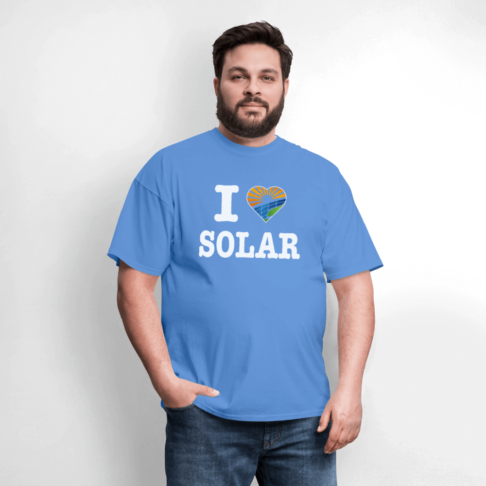 I Love Solar T-Shirt Color: forest green