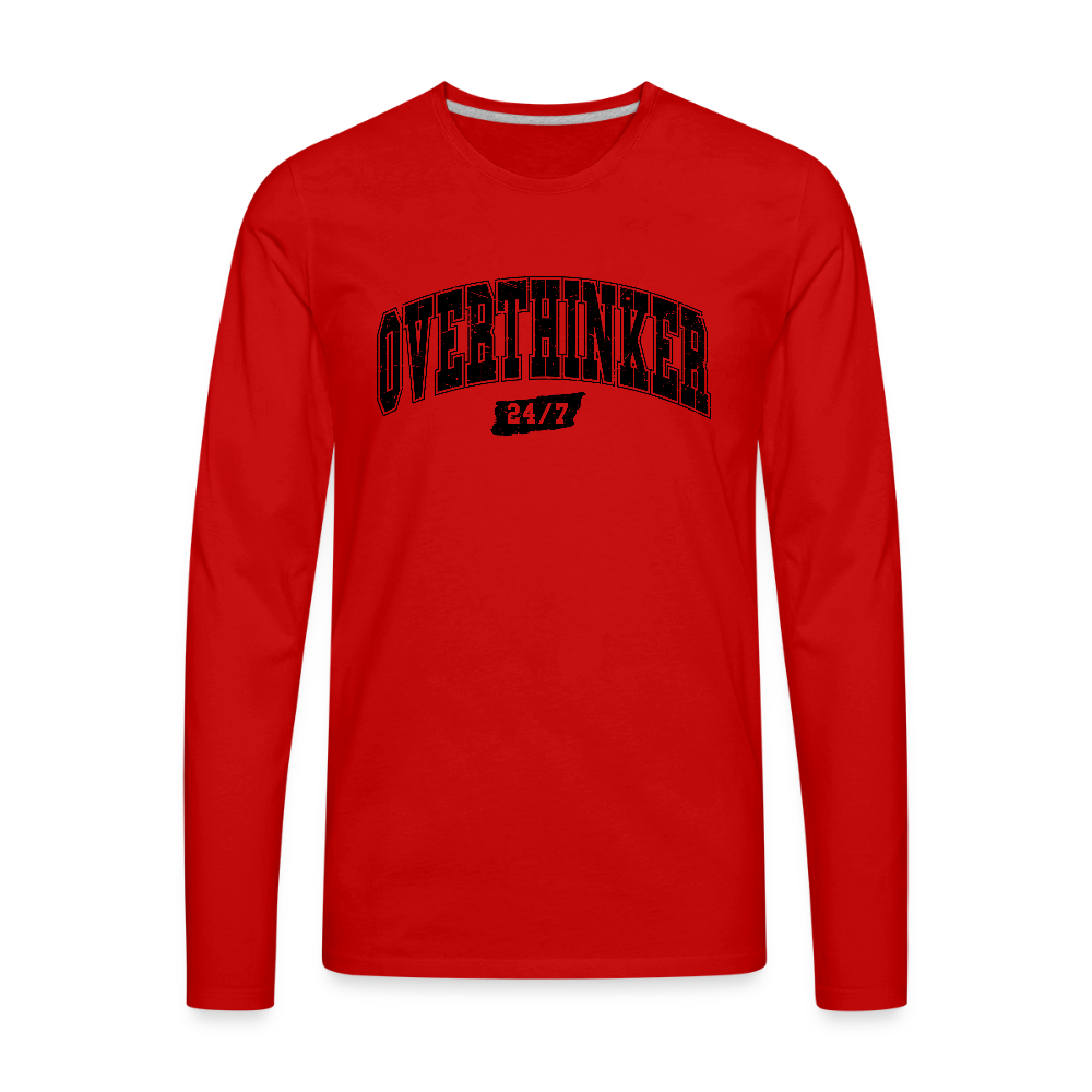 Men's Premium Long Sleeve T-Shirt - red