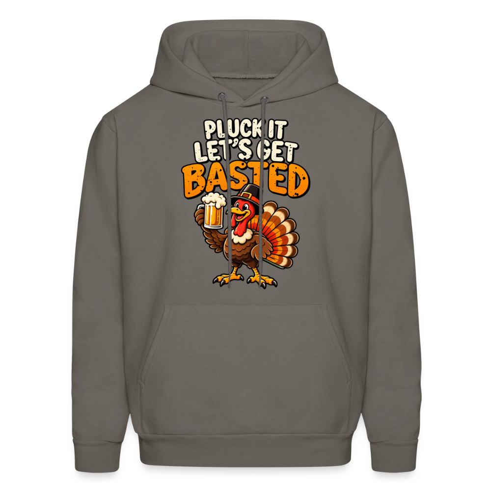 Pluck It Let’s Get Basted Hoodie - asphalt gray