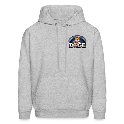 DOGE Hoodie (front/back print) - heather gray