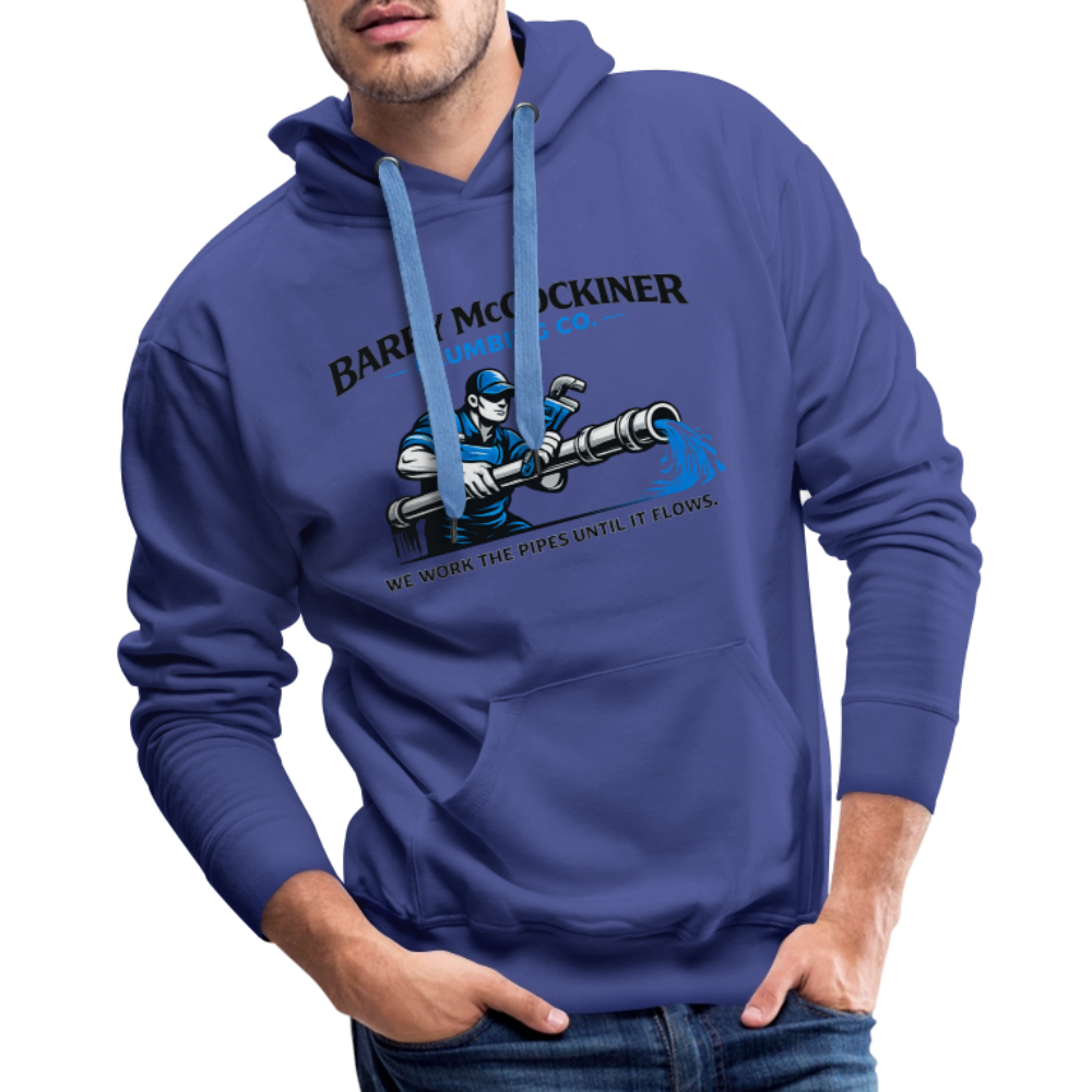 Barry McCockiner Plumbing Funny Hoodie Color: Heather Grey