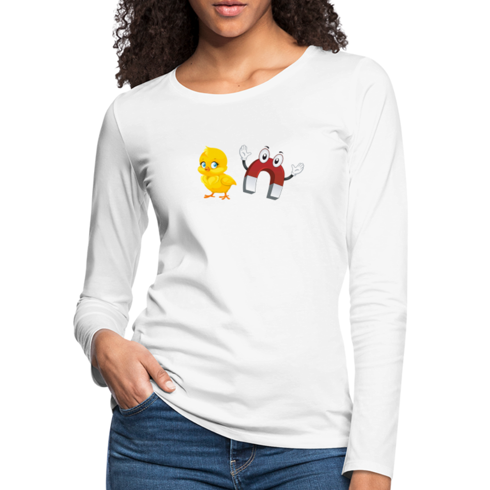 Chick Magnet Women's Premium Long Sleeve T-Shirt - Color: white