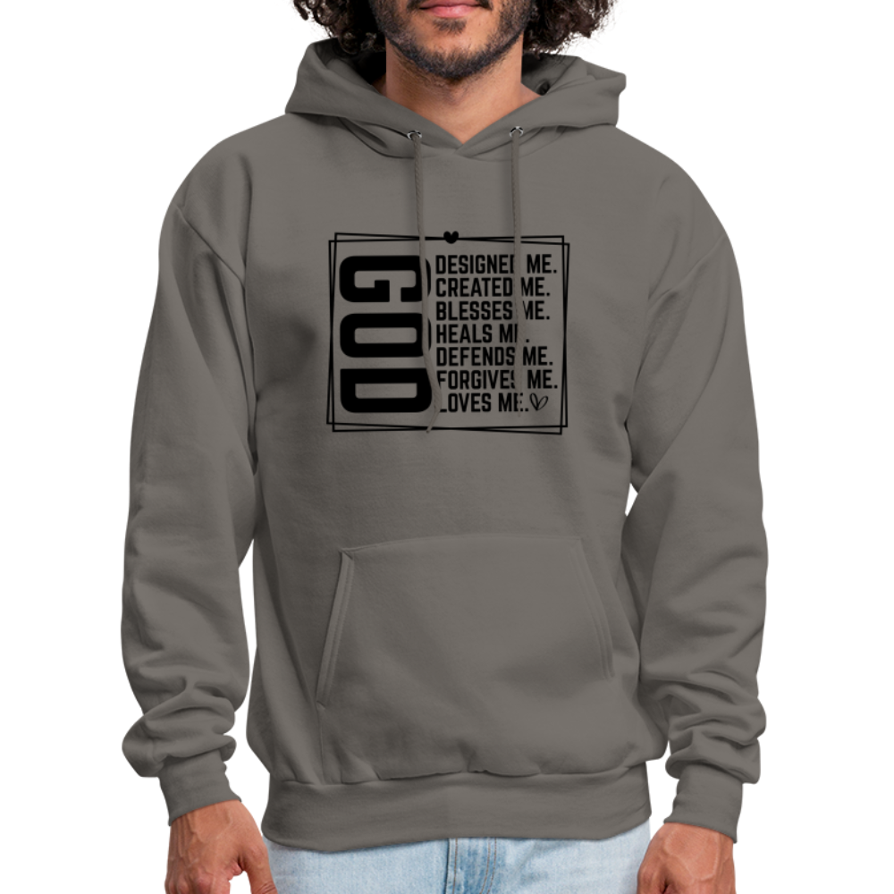 GOD Designed Me Hoodie - asphalt gray