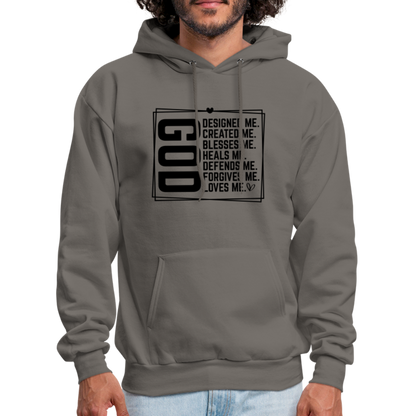 GOD Designed Me Hoodie - asphalt gray