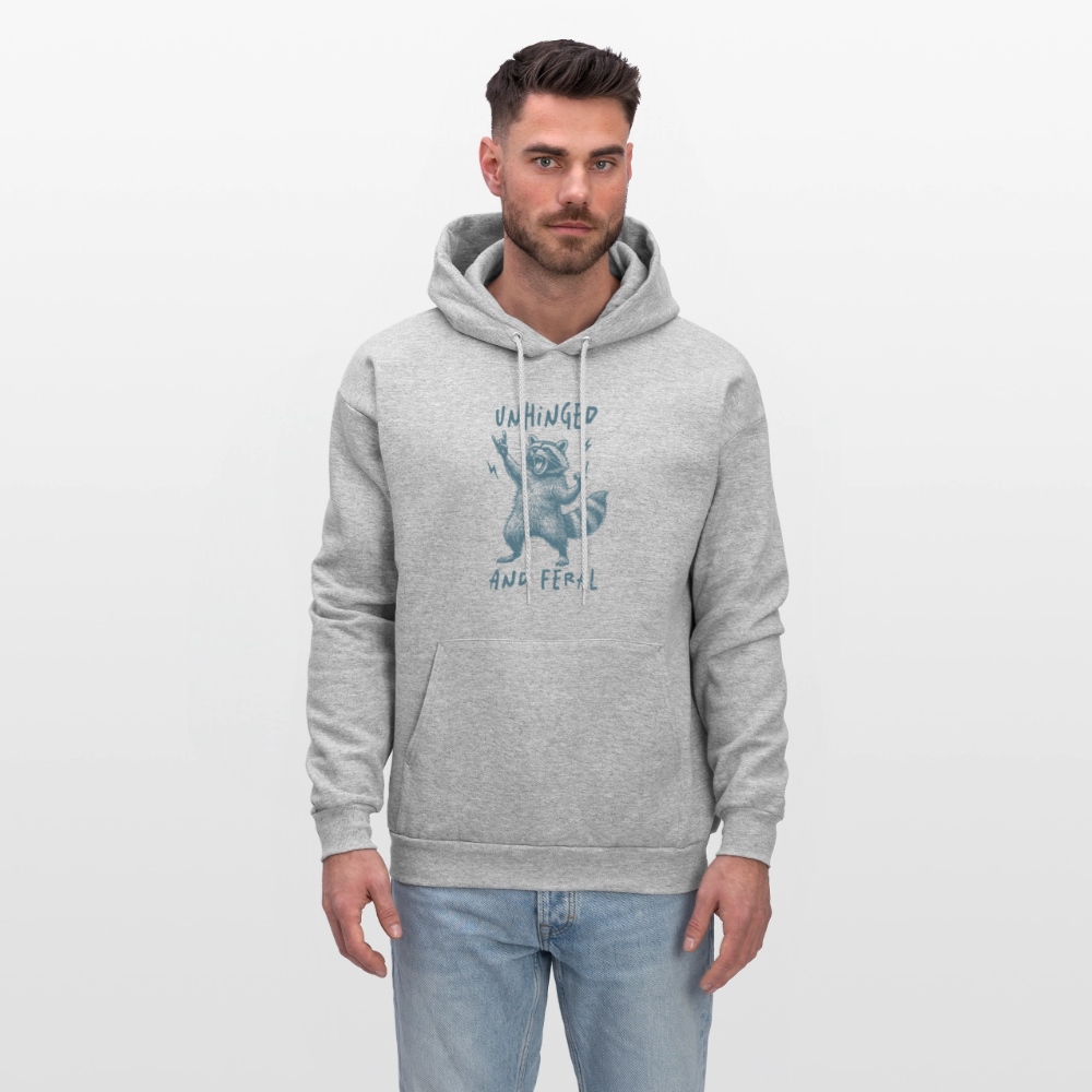Unhinged and Feral Hoodie - heather gray