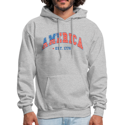 American 1776 Hoodie - heather gray