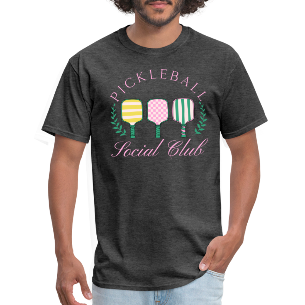 Pickleball Social Club T-Shirt - heather black