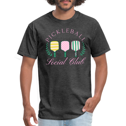 Pickleball Social Club T-Shirt - heather black