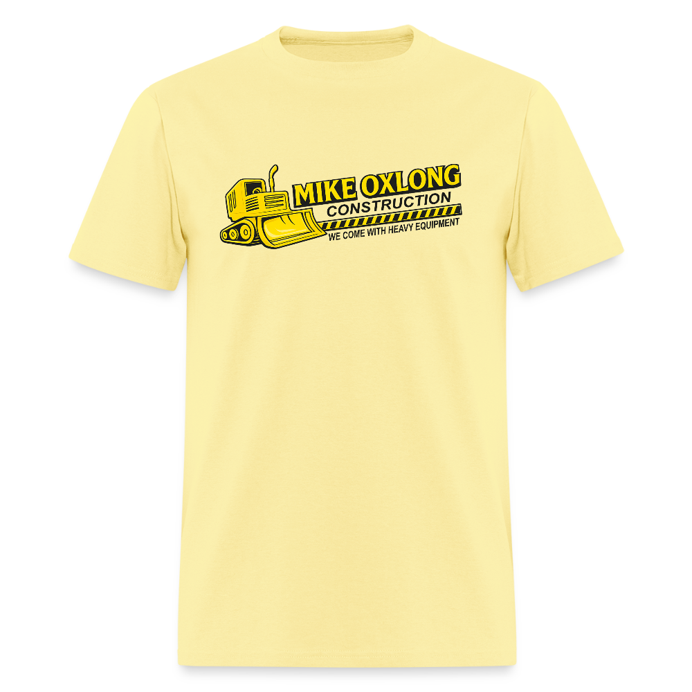 Mike Oxlong Men’s Hoodie – Funny Adult Construction T-Shirt - cornsilk