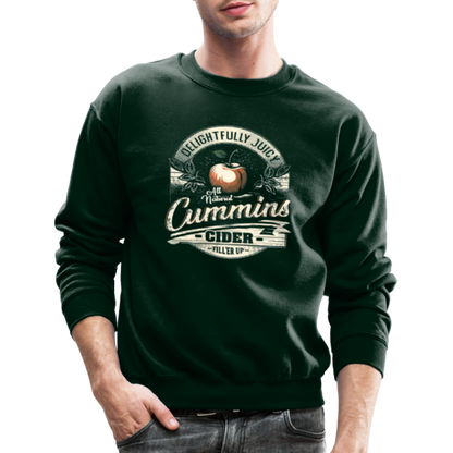 Vintage Cummins Cider (Funny Adult Humor) Sweatshirt - forest green