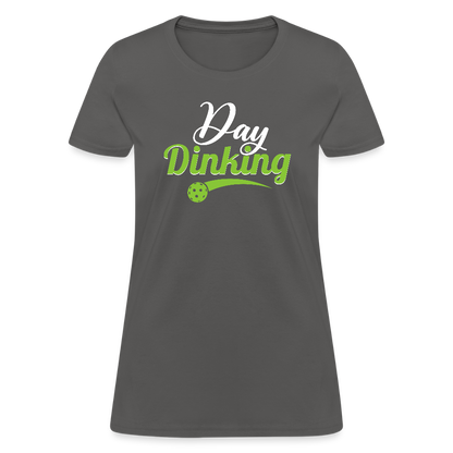 Day Dinking Women's Contoured T-Shirt - charcoal