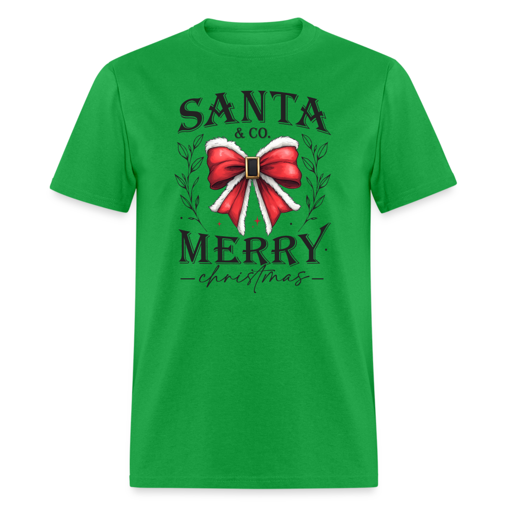 Merry Christmas Santa & Co T-Shirt - bright green