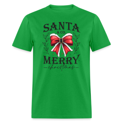 Merry Christmas Santa & Co T-Shirt - bright green