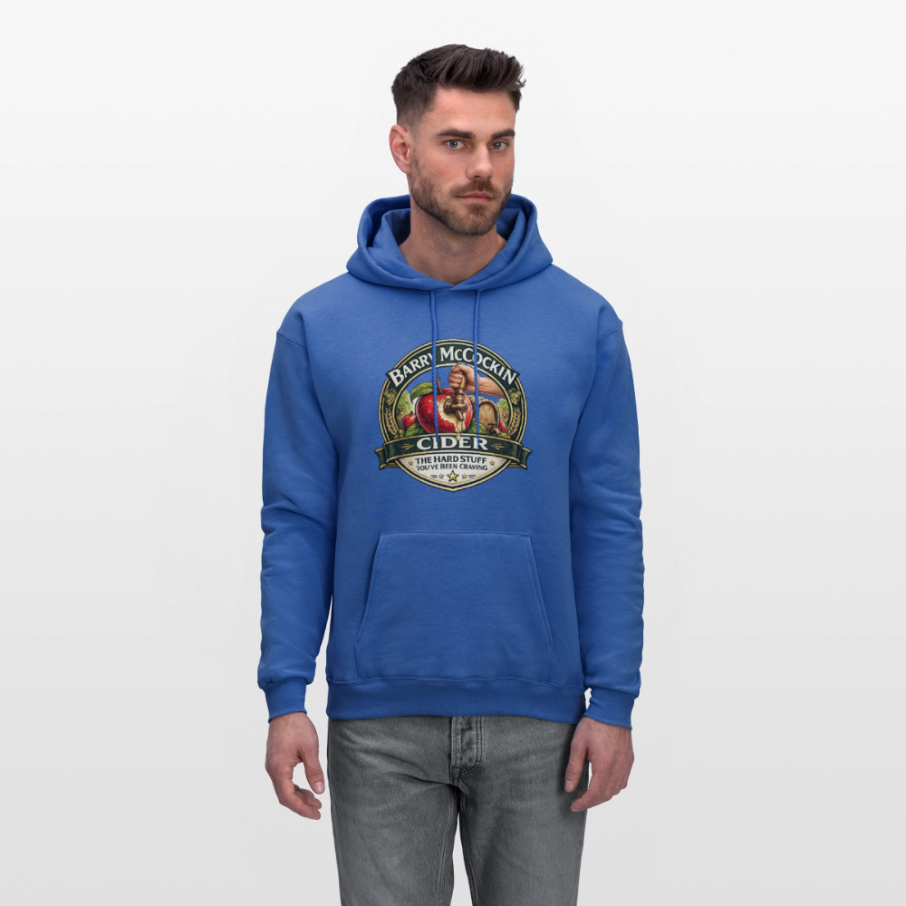 Barry McCockin Cider Funny Graphic Hoodie Color: Forest Green