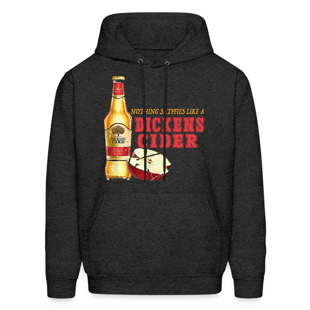 Nothing Satisfies Like A Dickens Cider Hoodie - charcoal grey