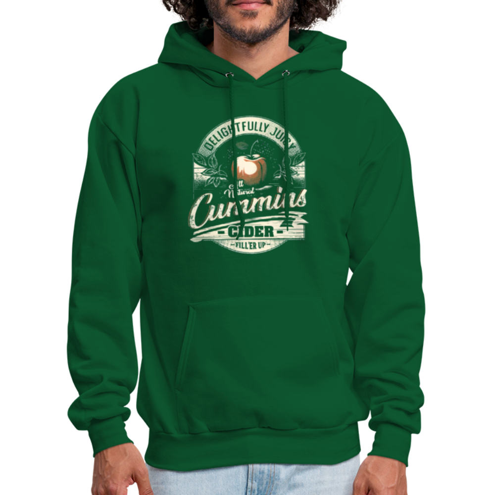 Vintage Cummins Cider (Funny Adult Humor) Hoodie - forest green