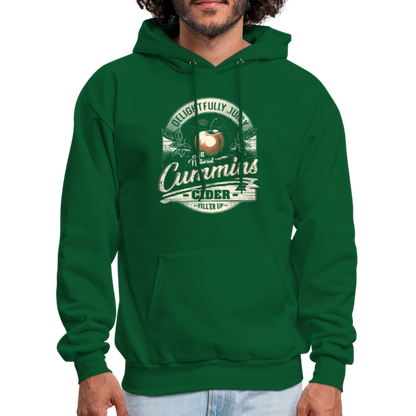 Vintage Cummins Cider (Funny Adult Humor) Hoodie - forest green