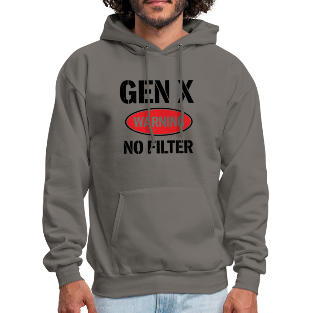 GEN-X Warning No Filter Hoodie - asphalt gray