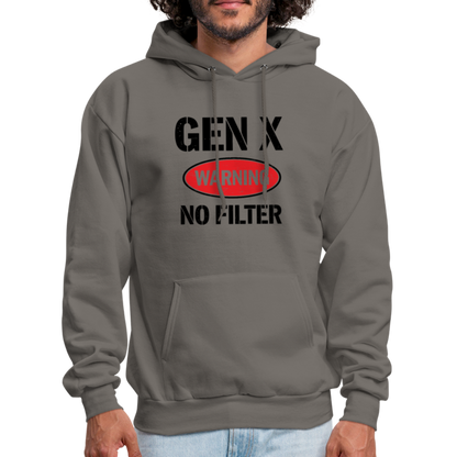 GEN-X Warning No Filter Hoodie - asphalt gray