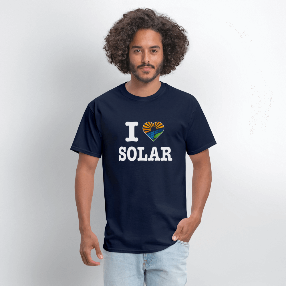I Love Solar T-Shirt Color: forest green