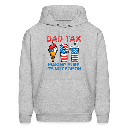 Dad Tax Hoodie (Red White Blue) - heather gray