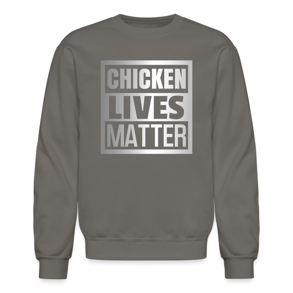 Chicken Lives Matter Sweatshirt - asphalt gray