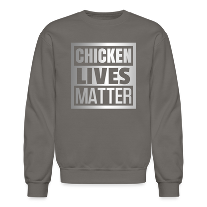 Chicken Lives Matter Sweatshirt - asphalt gray