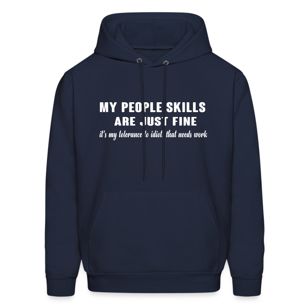 It's My Tolerance To Idiots That Needs Work Hoodie - navy