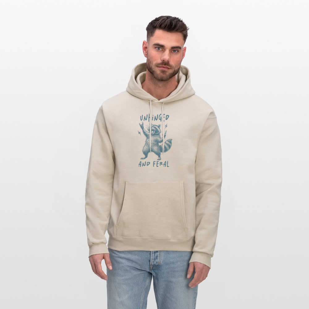 Unhinged and Feral Hoodie Color: heather gray