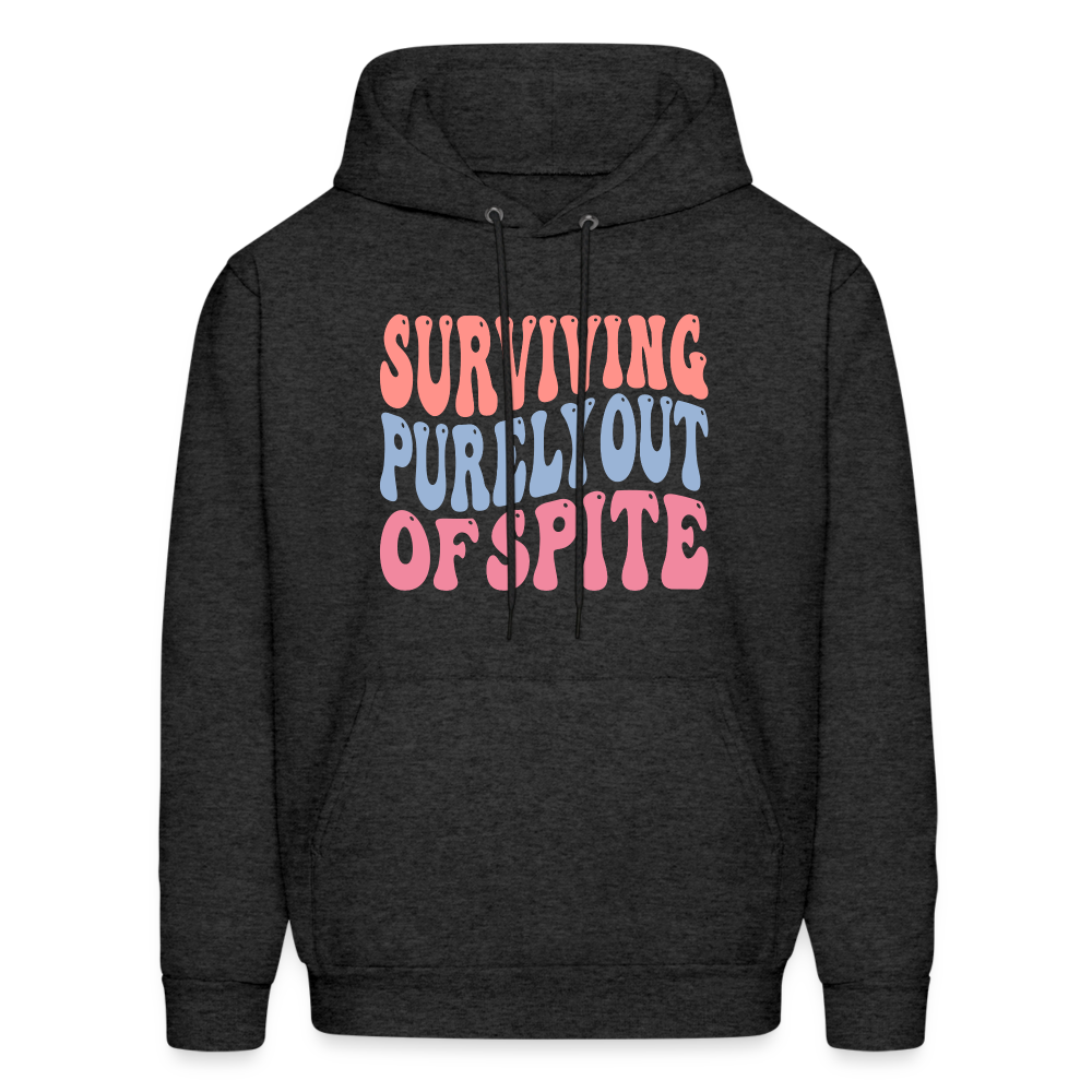 Surviving Purely Out Of Spite Hoodie - charcoal grey