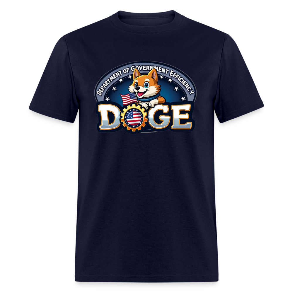 DOGE Logo (Dept of Government Efficiency) T-Shirt - navy