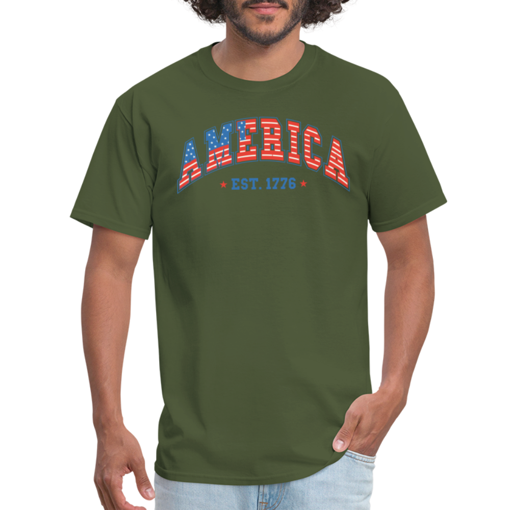 American 1776 T-Shirt - military green