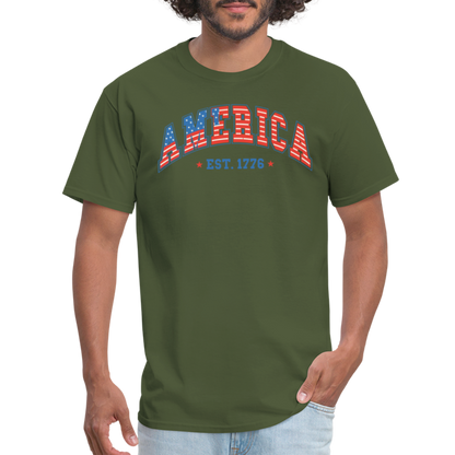 American 1776 T-Shirt - military green