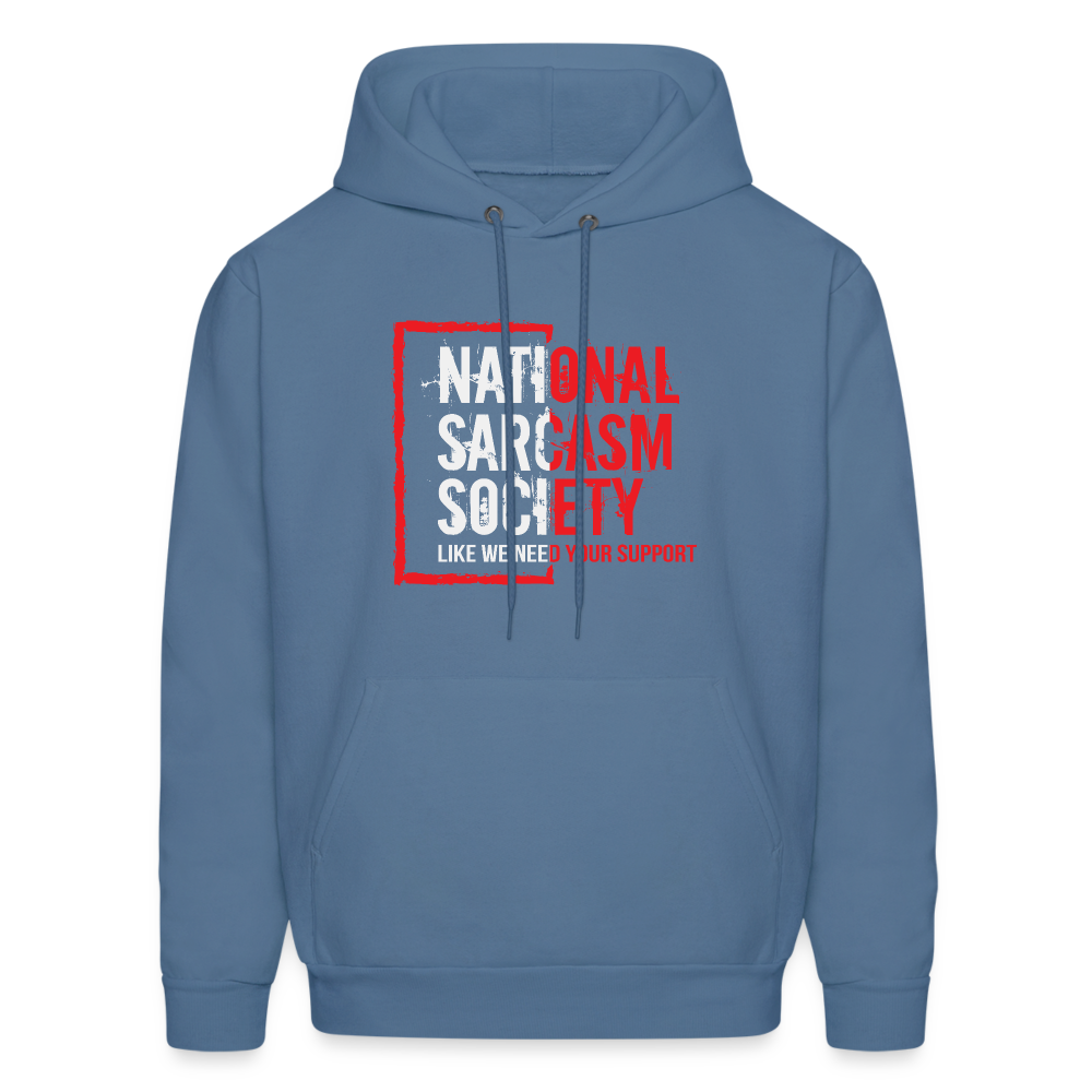 National Sarcasm Society Hoodie - denim blue