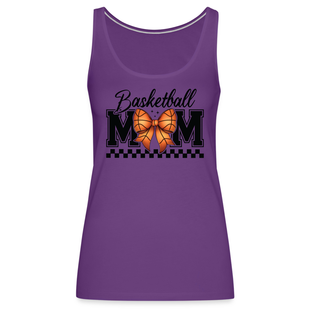 Basketball Mom Women’s Premium Tank Top - purple