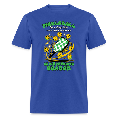 Pickleball Is My Favorite Season T-Shirt - royal blue