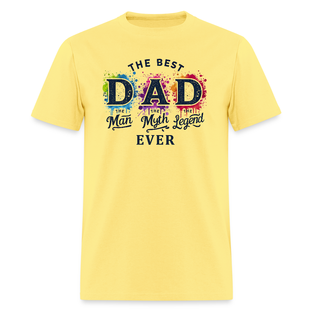 Best Dad Ever T-Shirt – “The Man, The Myth, The Legend” Color: cornsilk