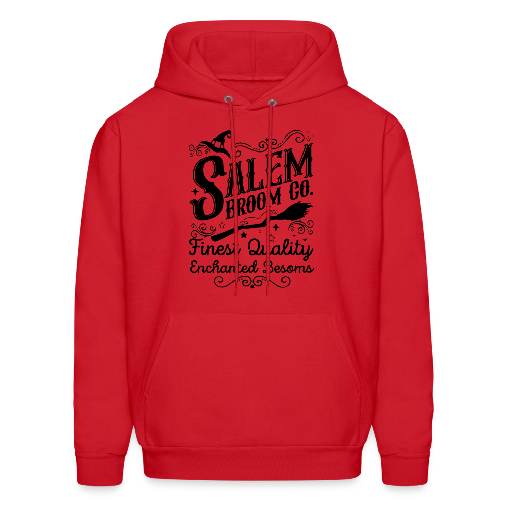 Salem Broom Co. Finest Quality Enchanted Besoms Hoodie (Halloween) - red