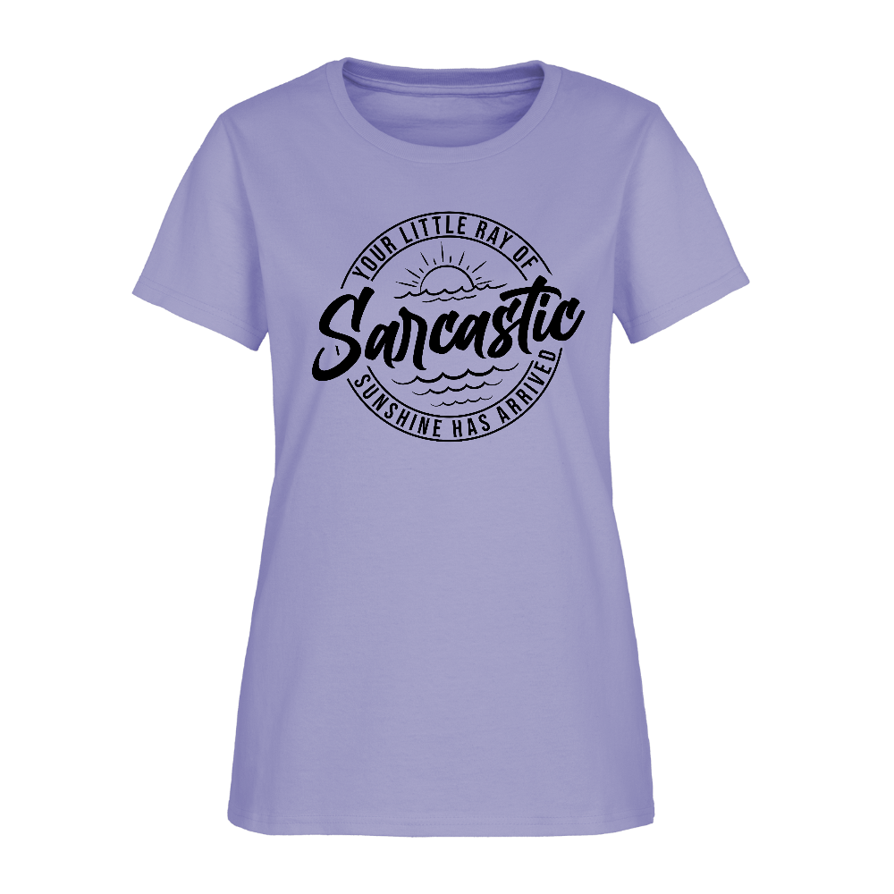 Sarcastic Ray of Sunshine Women’s Graphic T-Shirt - lavender