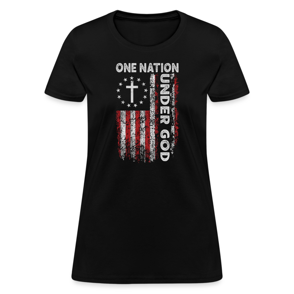 One Nation Under God Women's T-Shirt - black