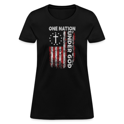 One Nation Under God Women's T-Shirt - black