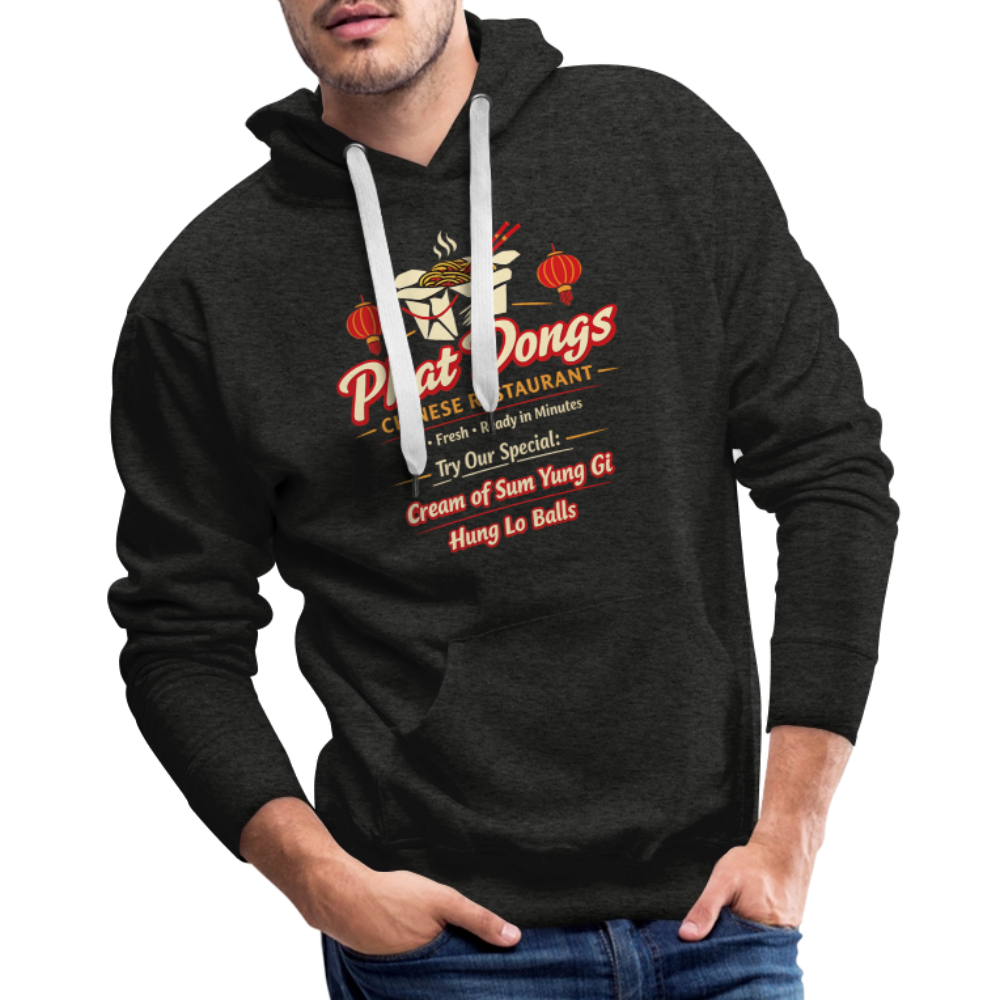 Phat Dongs Funny Chinese Restaurant Hoodie - charcoal grey